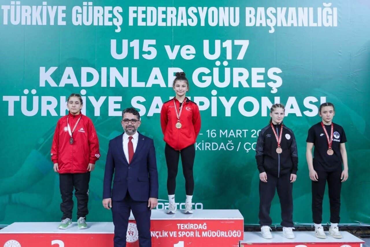 Tekirdağ'da 13-16 Mart 2025 tarihinde gerçekleştirilen U15-U17 Kadınlar Güreş Türkiye