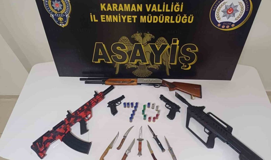 Karaman’da Asayiş Uygulamalarında 146 Bin Makaron ve Çok Sayıda Kaçak Silah Ele Geçirildi Karaman İl Emniyet Müdürlüğü, 24 Şubat-2 Mart tarihleri arasında yaptığı