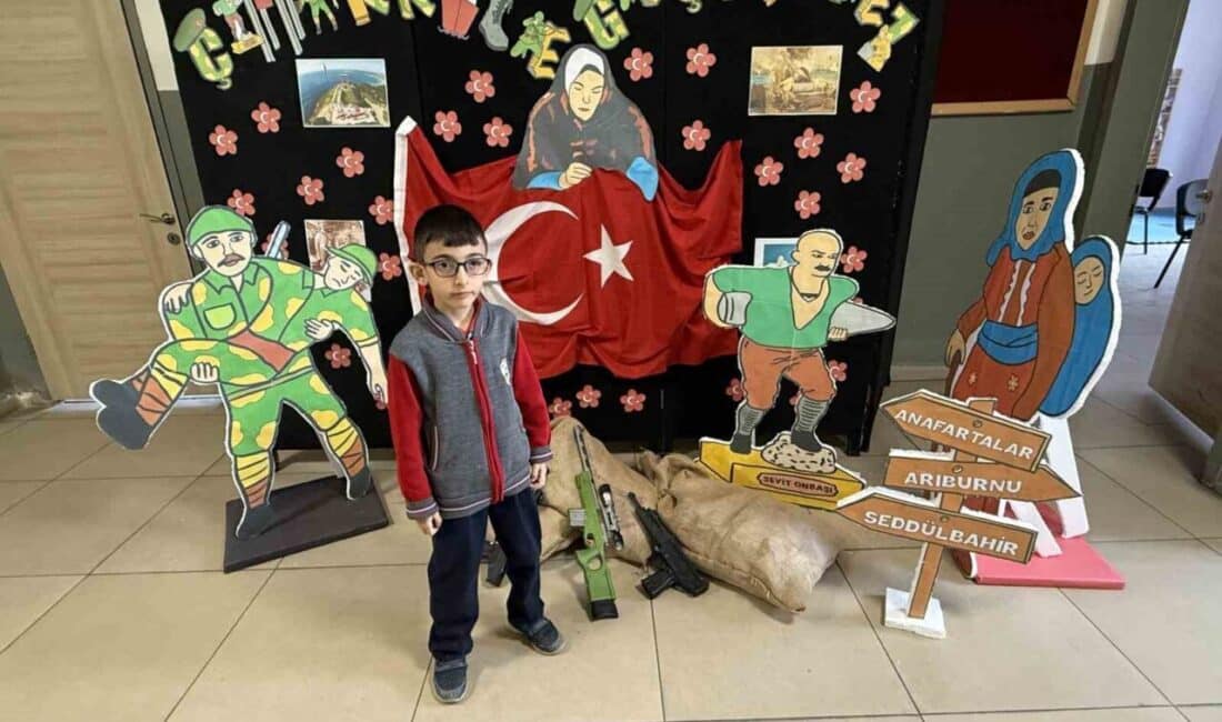 Küçük öğrenciden Seyit Onbaşı’na duygusal selam! Tokat'ın Erbaa ilçesindeki Kemal Kıvırcıoğlu İlköğretim Okulu'nda 8 yaşındaki Seyit