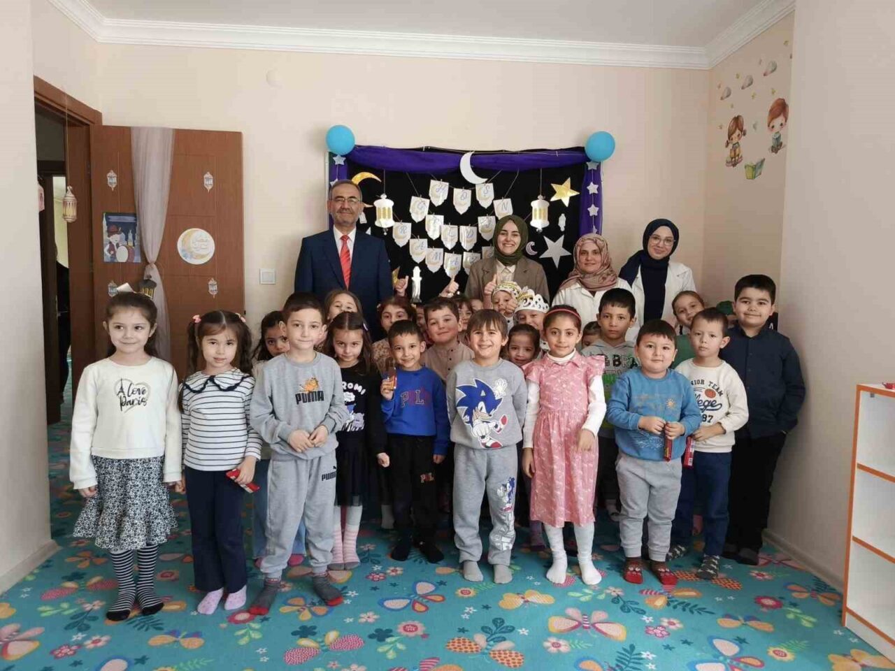 Gölpazarı ilçesinde, 4-6 yaş arası Kur’an Kursu öğrencilerinin düzenlediği ‘Hoş