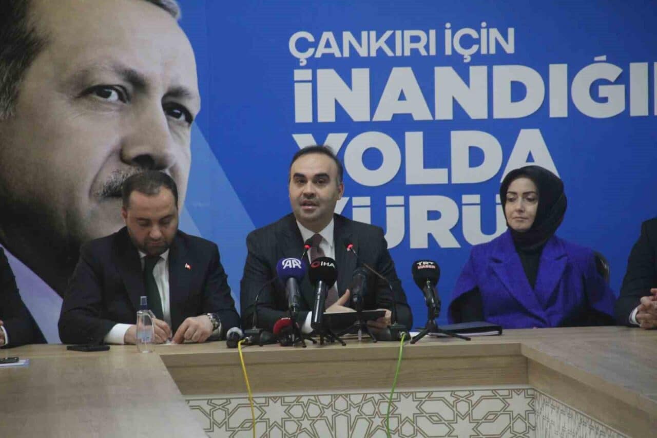 Sanayi ve Teknoloji Bakanı Mehmet Fatih Kacır, Çankırı'da yaptığı açıklamada