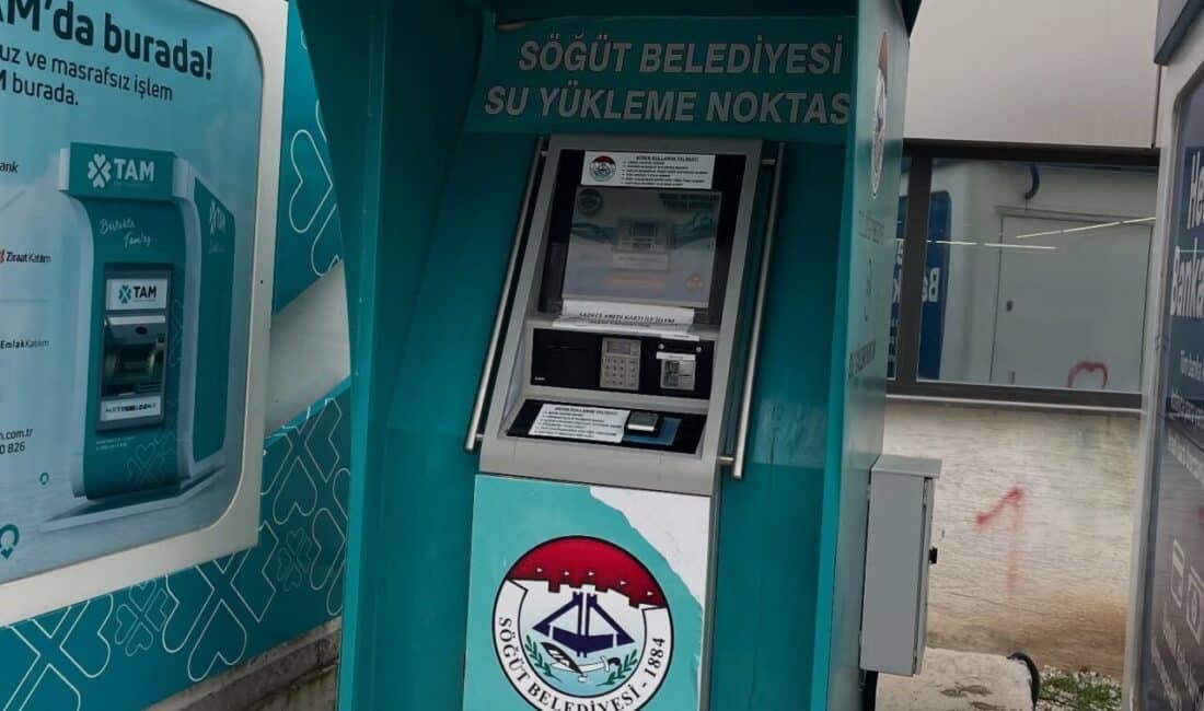 Kredi Kartlı Su Yükleme Cihazı Onarıldı, Vatandaşlar Yeniden Hizmette! Söğüt Belediye Başkanı Ferhat Durgut, arızalanan kredi kartlı su yükleme