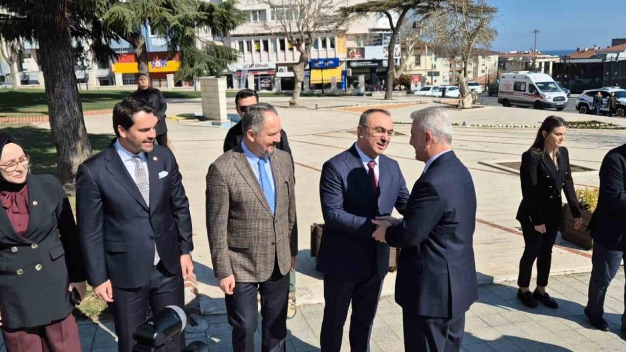 Ticaret Bakanı Ömer Bolat, Tekirdağ'da Valisi Recep Soytürk ve AK