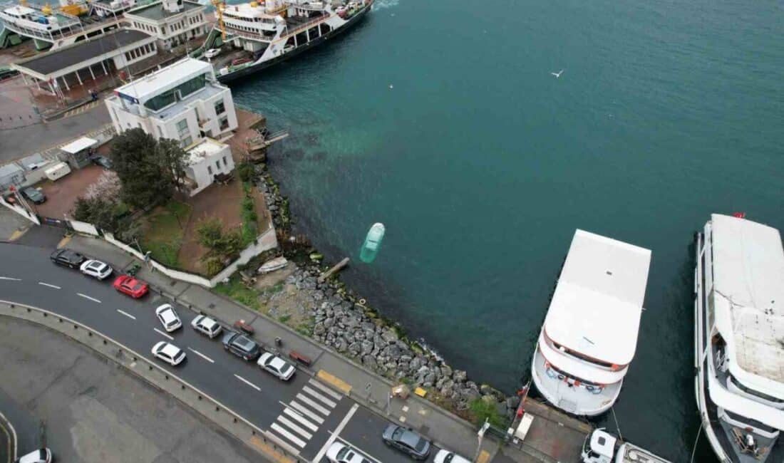 Üsküdar Harem’de Rüzgarın Gücüyle Battı: Balıkçı Teknesi Dron ile Görüntülendi Üsküdar Harem'de şiddetli rüzgar sebebiyle bir balıkçı teknesi su alarak