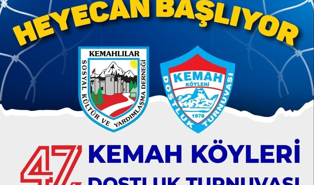 Erzincan Kemah Köyleri Dostluk Turnuvası’nın 47.’si Yarından İtibaren Başlıyor Erzincan Kemah Köyleri Dostluk Turnuvası, 47. kez yarın İstanbul'da başlayacak.