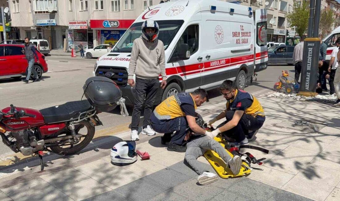 Aksaray’da Motosiklet Kazasında 1 Çocuk 2 Kişi Yaralandı Aksaray'da Kurtuluş Kavşağı'nda iki motosikletin çarpışması sonucu 10 yaşındaki Y.G.