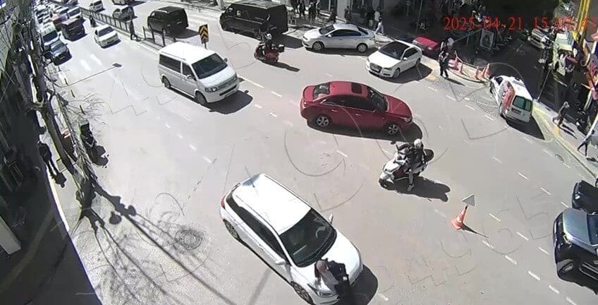 Amasya'da, yaya geçidine 10 metre mesafeden geçen Arif Aydıner'e Ziyacan