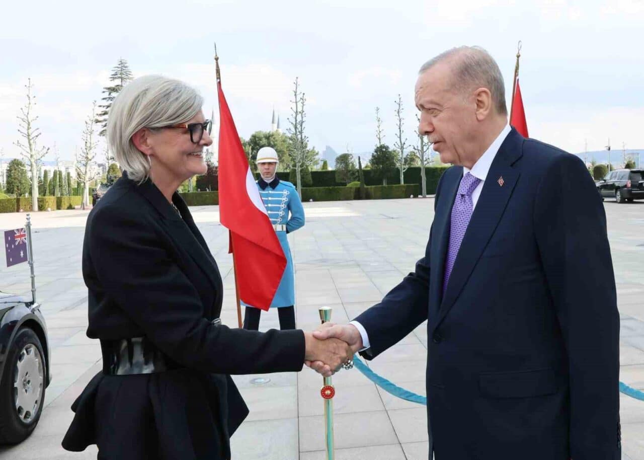 Cumhurbaşkanı Recep Tayyip Erdoğan, Avustralya Genel Valisi Sam Mostyn ile