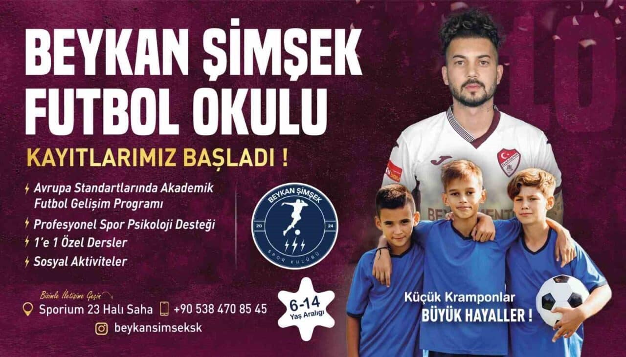 Elazığspor'un futbolcusu Beykan Şimşek, Elazığ'da "Beykan Şimşek Futbol Okulu"nu açarak