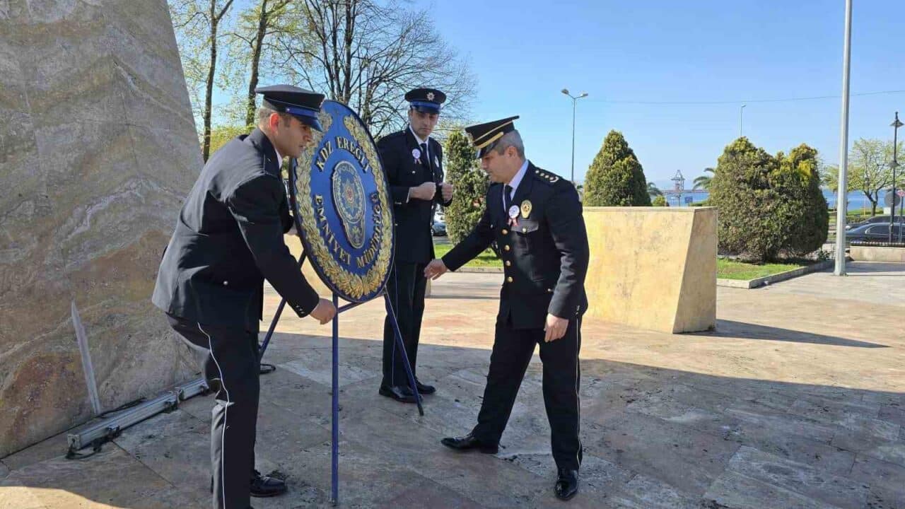 Türk Polis Teşkilatı'nın 180. yılı, Karadeniz Ereğli'de gerçekleştirilen bir törenle