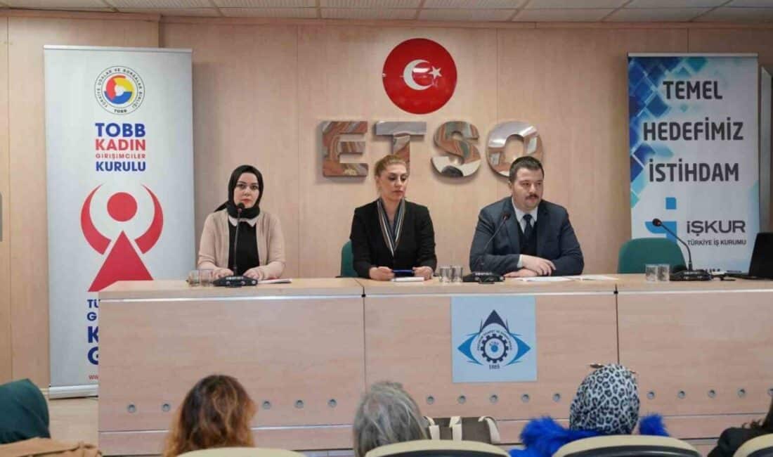 Erzurum’da Kadın İstihdamını Destekleyen KİPAP Semineri ETSO’da Yapıldı Erzurum'da Kadın İstihdamı İçin Pozitif Ayrımcılık Projesi (KİPAP) semineri ETSO'da