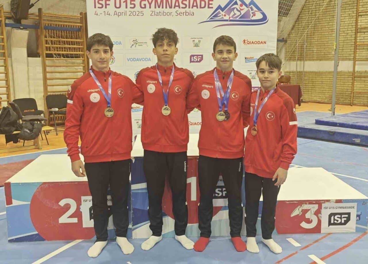 Hüseyin Emir Cünedioğlu, Sırbistan'daki ISF U15 Gymnasiade Cimnastik yarışmalarında Türkiye