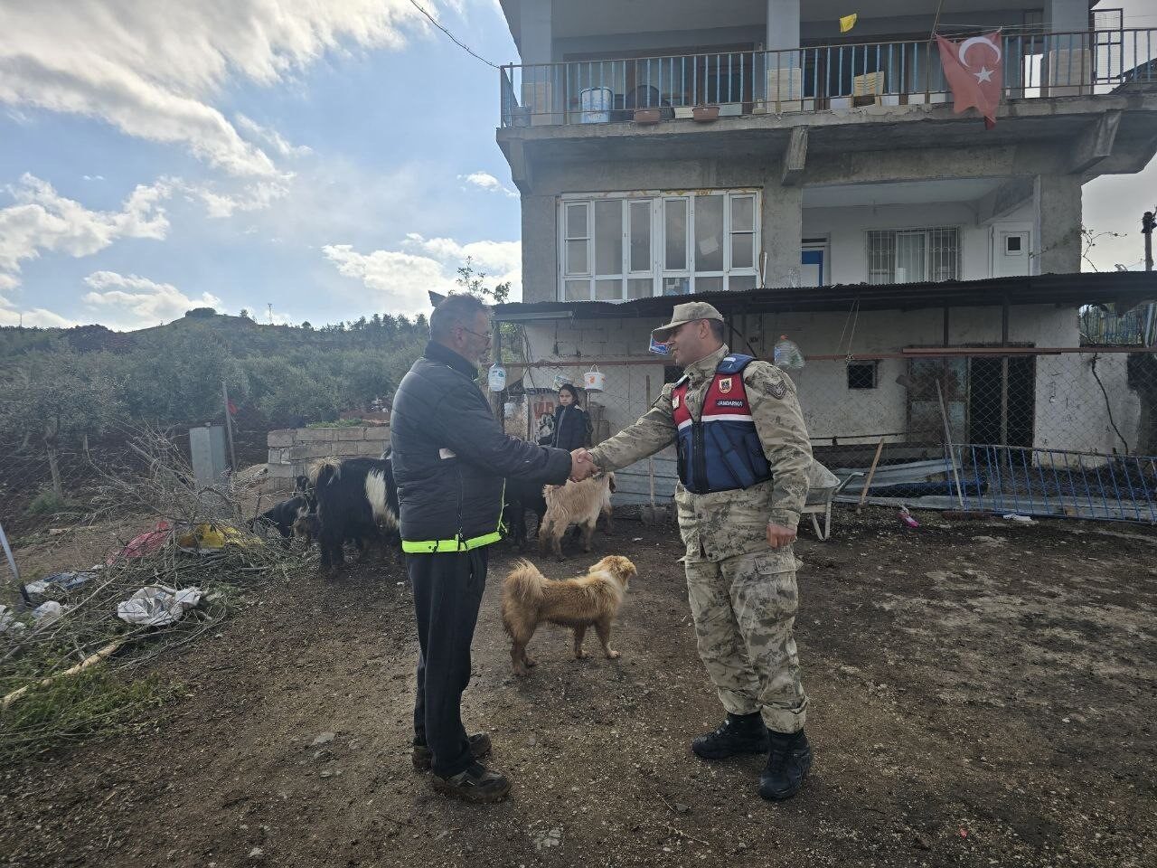 Kilis’in Musabeyli ilçesinde 26 küçükbaş hayvan, Balıklı köyü sakini Ş.Ö.’nün