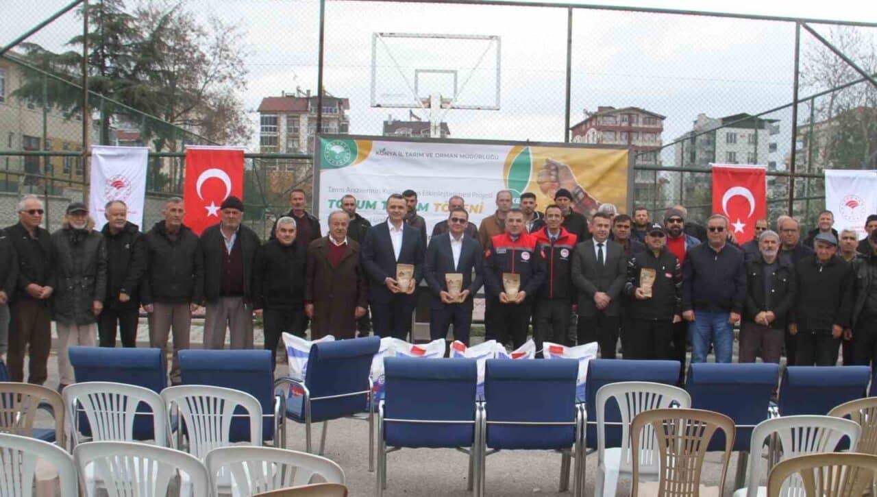 Konya'da Tarım ve Orman Bakanlığı, 318 ton sertifikalı nohut tohumu