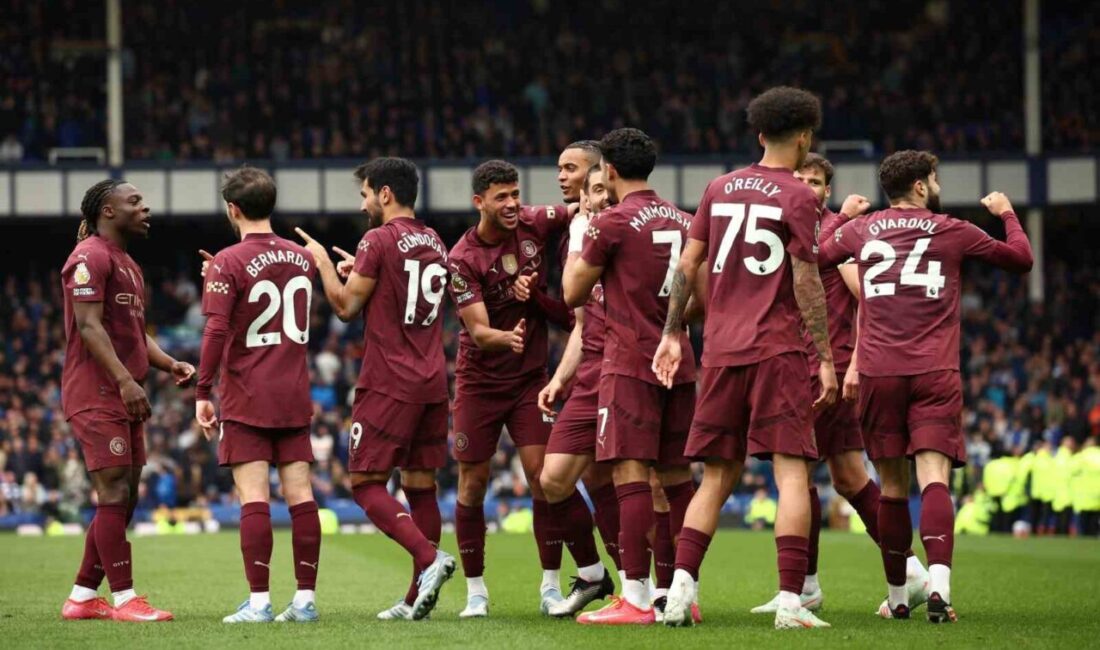 Manchester City, Everton’ı Deplasmanda 2-0 Yenerek Puanını 58’e Yükseltti Manchester City, Premier Lig’in 33. haftasında Everton'ı 2-0 yenerek önemli