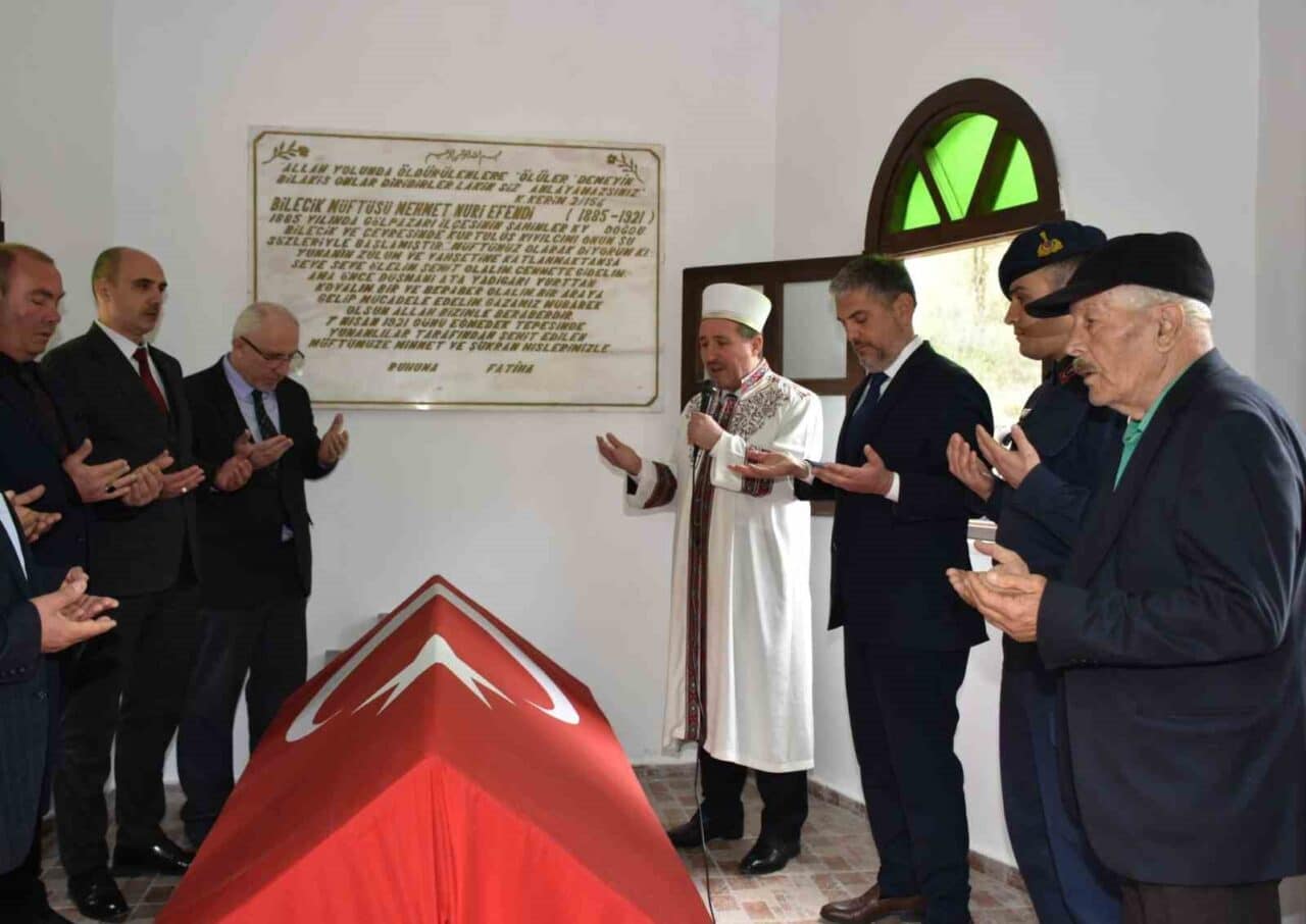 Milli Mücadele şehidi Mehmet Nuri Efendi, şehadetinin 104. yılı dolayısıyla