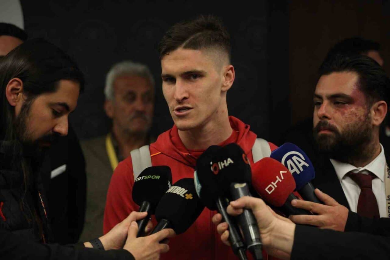 Galatasaray'ın oyuncusu Roland Sallai, Konyaspor'u 5-1 yendikleri Ziraat Türkiye Kupası