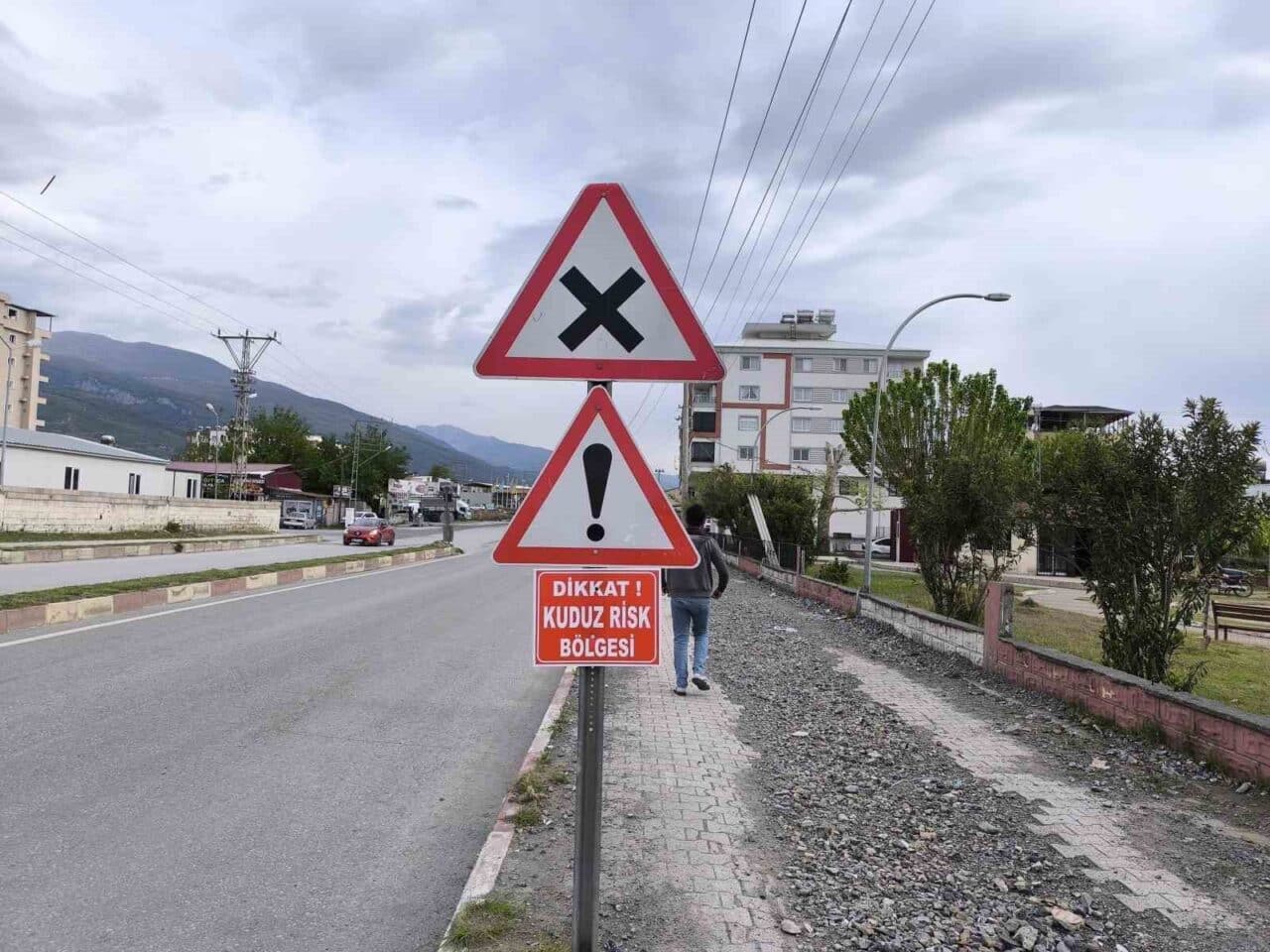 Hatay'ın Dörtyol ilçesinde bir fabrikada, sahipli köpekle sokak köpeği arasındaki