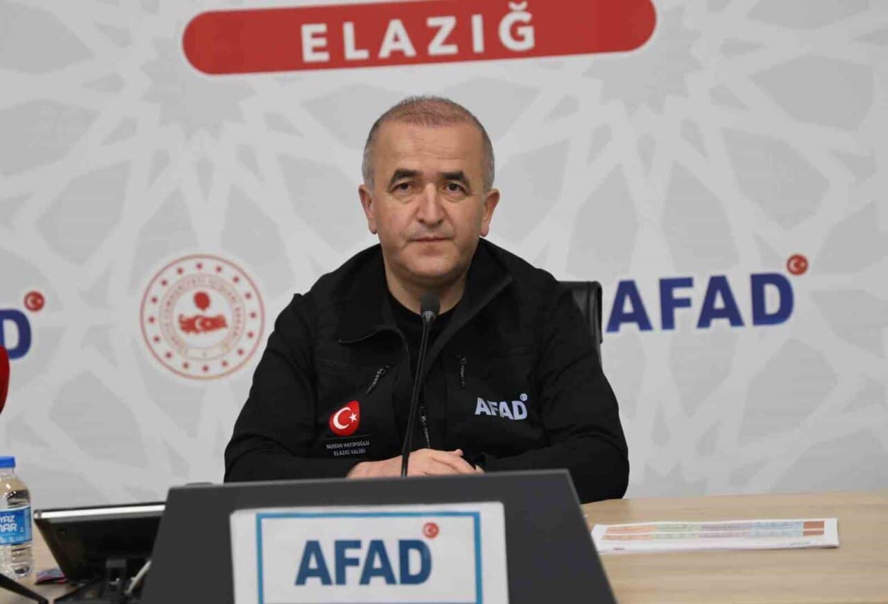 Elazığ'da düzenlenen il afet risk azaltma planı toplantısında Vali Numan