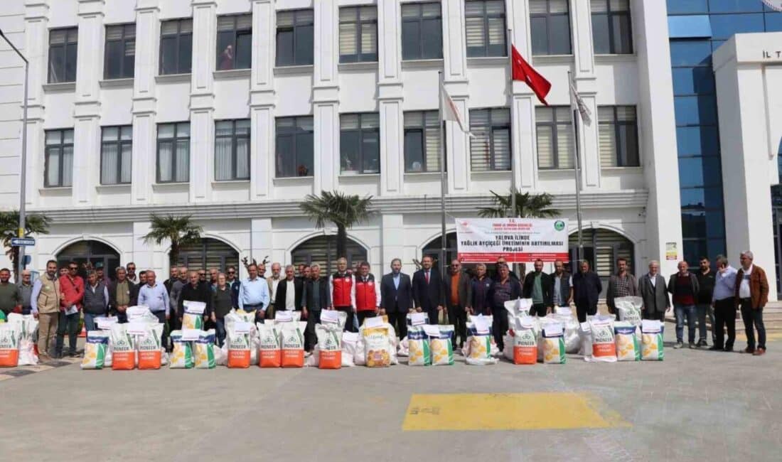 Yalova’da 51 Çiftçiye 4 Bin 200 Dekar Alan İçin 1 Ton 890 Kilo Yağlık Ayçiçeği Tohumu Dağıtıldı Yalova Tarım ve Orman İl Müdürlüğü, 'Yalova İlinde Yağlık Ayçiçeğinin