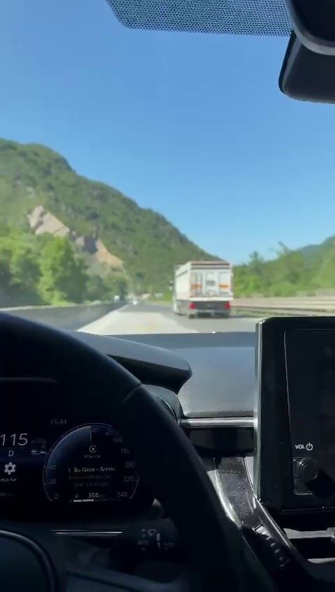 Sakarya'nın Geyve ilçesindeki D-650 kara yolunda, bir otomobil sürücüsü 120