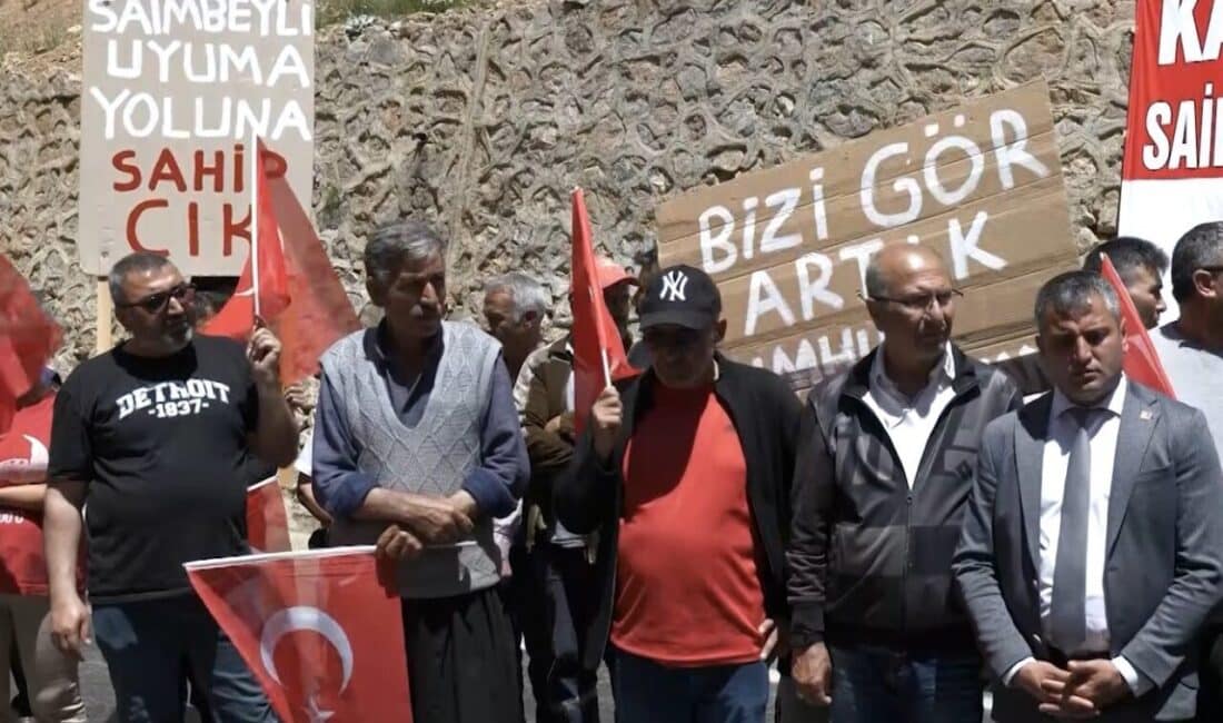 Adana'nın Saimbeyli ilçesinde 6 Nisan 2023'te meydana gelen kaya düşmesi
