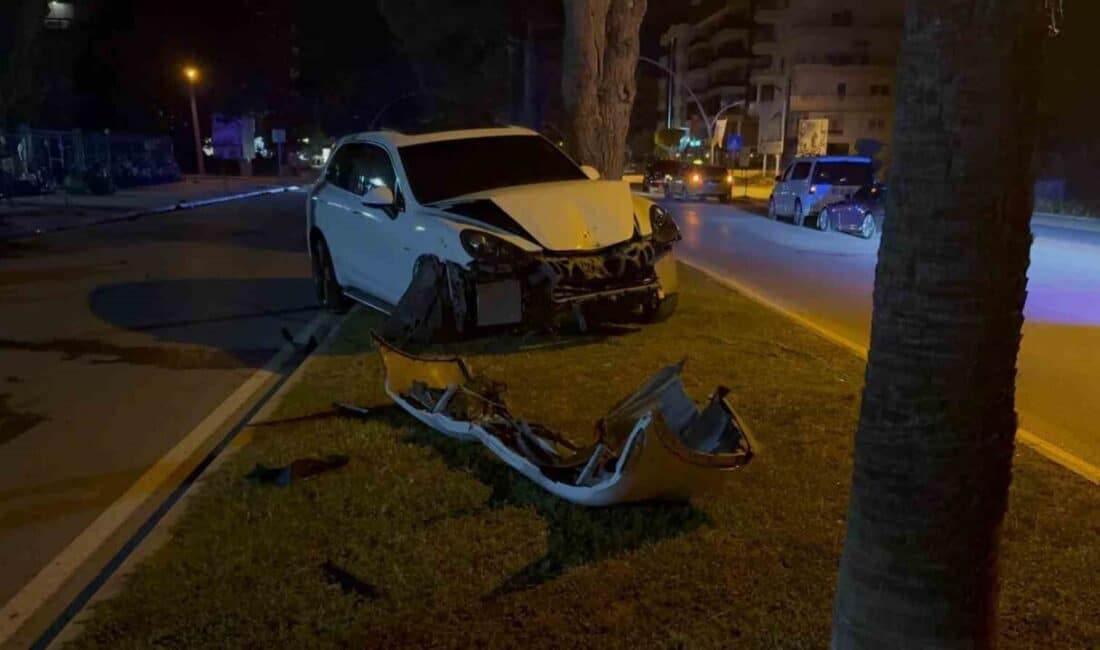 Antalya'nın Gazipaşa ilçesinde H.E.B. yönetimindeki otomobil, aşırı hız nedeniyle kontrolden