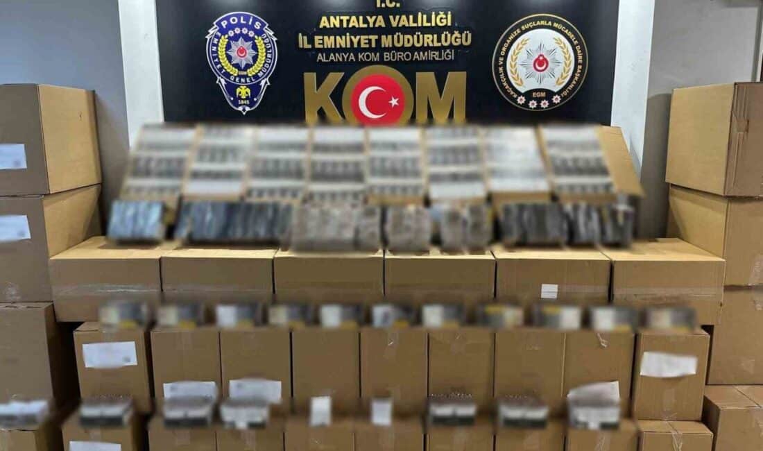 Antalya'da Kaçakçılık ve Organize Suçlarla Mücadele Şube Müdürlüğü, son bir
