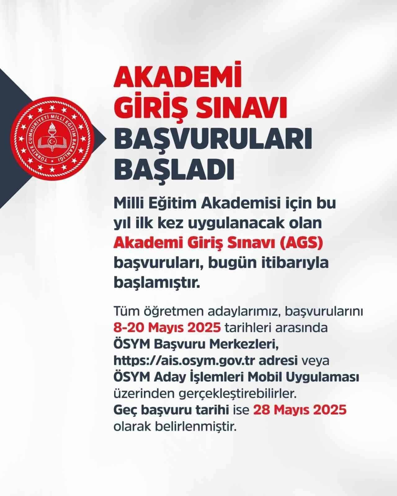 Milli Eğitim Bakanı Yusuf Tekin, öğretmen adayları için Akademi Giriş