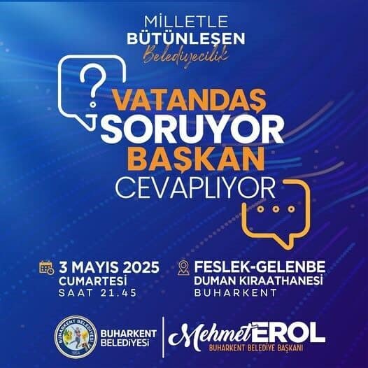 Buharkent’teki "Vatandaş Soruyor Başkan Cevaplıyor" buluşmaları sürüyor. Buharkent Belediye Başkanı
