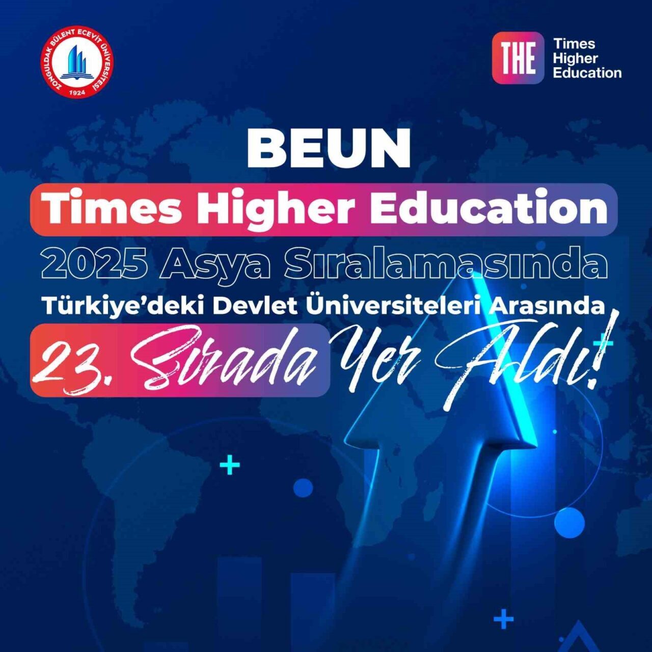 Zonguldak Bülent Ecevit Üniversitesi, 2025 Asya Üniversiteleri Sıralaması'nda 601+ bandında