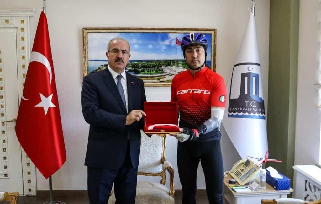 Bisikletçi Murat Tecimen, 19 Mayıs Atatürk'ü Anma Gençlik ve Spor