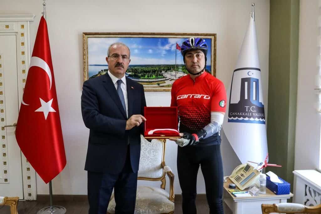Bisikletçi Murat Tecimen, 19 Mayıs Atatürk'ü Anma Gençlik ve Spor