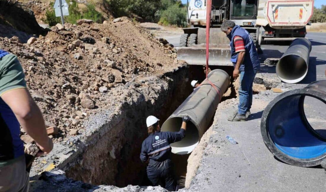 Muğla Büyükşehir Belediyesi, Bodrum’daki içme suyu hatlarını yenileme çalışmalarına başladı.