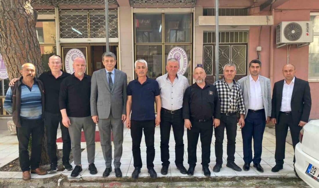 Muhammet Ali Künkcü, Buharkent'te esnaf odası başkanlarıyla bir araya gelerek