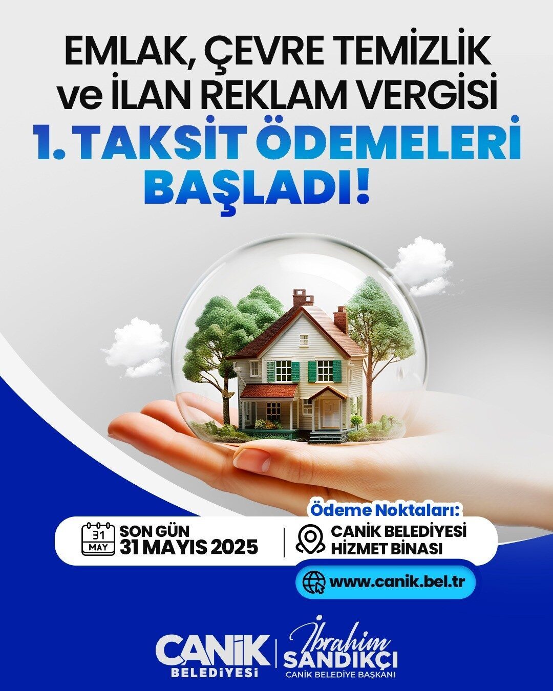 Samsun'un Canik ilçesinde 2025 yılına ait emlak, çevre temizlik, ilan