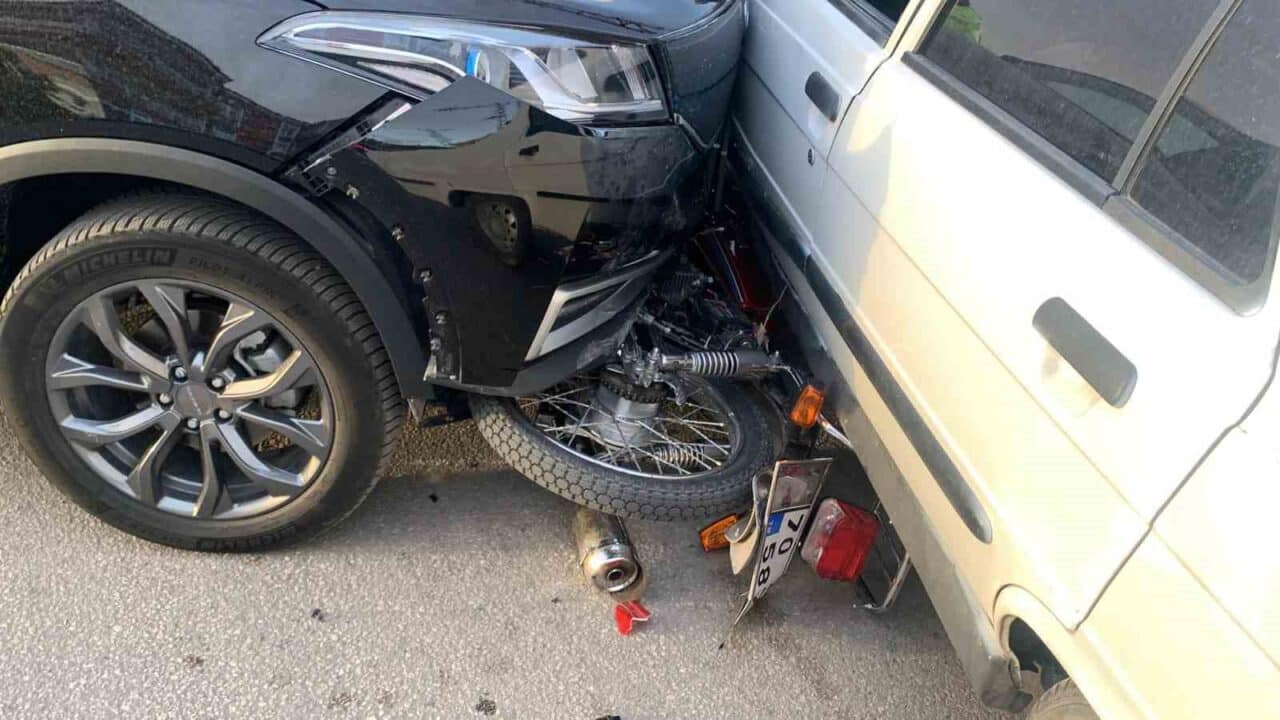 Karaman'da, F.K.'nın kullandığı cip, O.G. yönetimindeki motosiklete çarptı. O.G. son