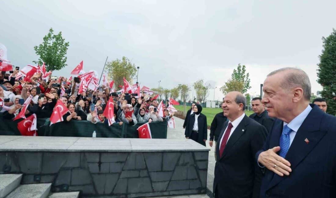 Cumhurbaşkanı Recep Tayyip Erdoğan, Lefkoşa'da KKTC Cumhuriyet Yerleşkesi'nin açılışında Kıbrıs