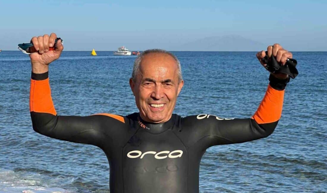 76 yaşındaki milli sporcu ve iş adamı Ali Bıdı, Gelibolu'da