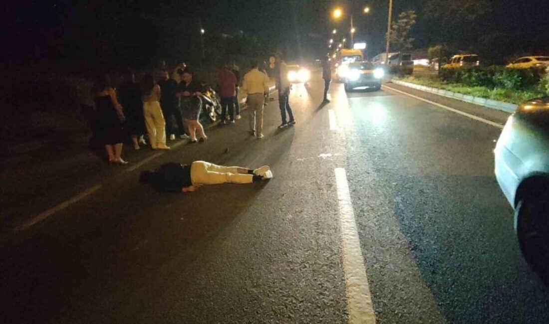 Aydın’ın Kuşadası ilçesinde, M.Y. yönetimindeki motosiklet, aniden yola fırlayan domuz