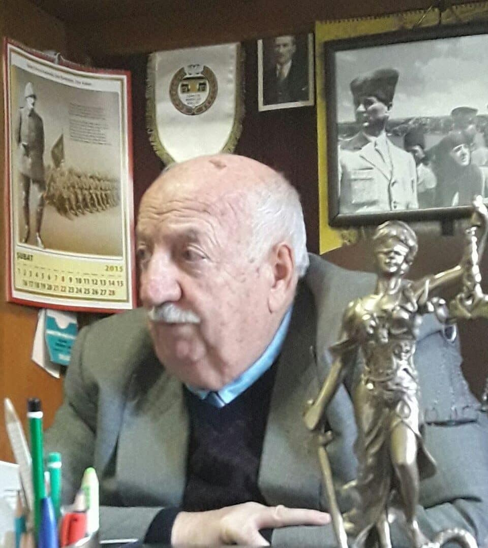 Erzurum Barosu'nun deneyimli avukatı Sadrettin Haşıloğlu, 19 Mayıs 1938'de doğduktan