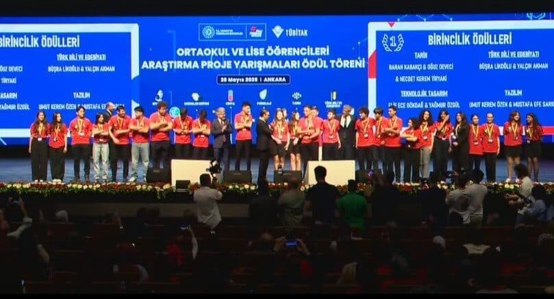 TÜBİTAK 56. Lise ve 19. Ortaokul Öğrencileri Araştırma Projeleri Yarışması'nda