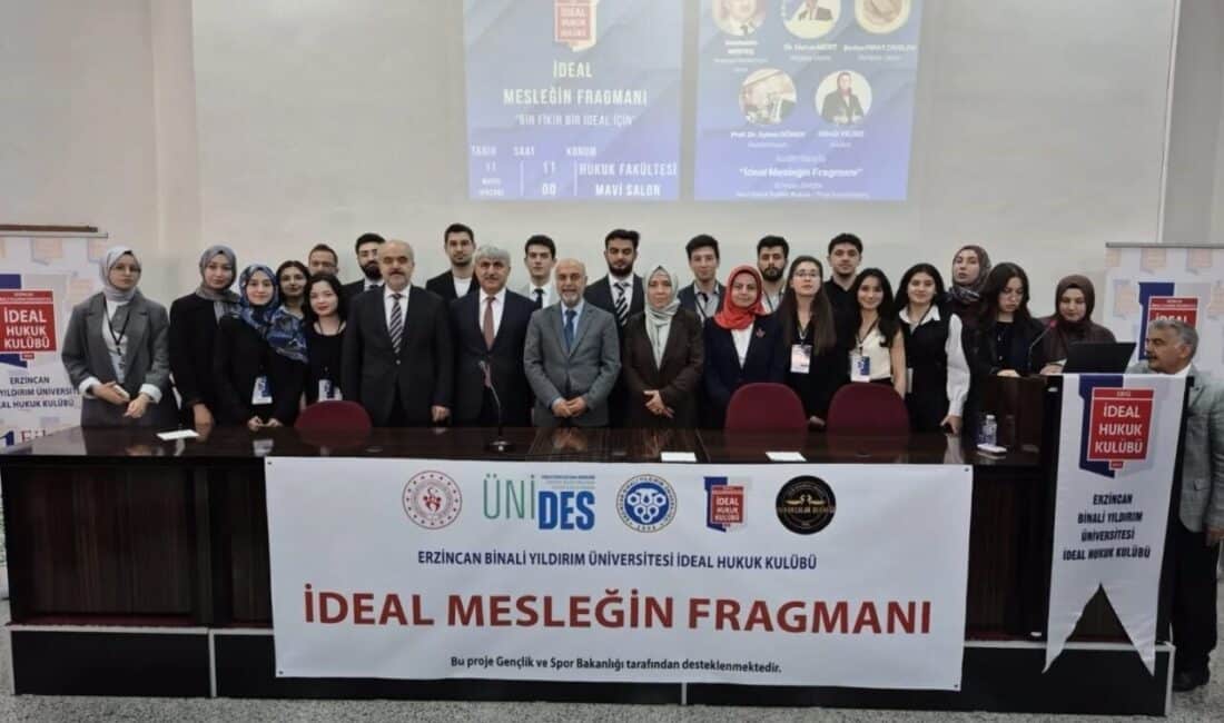 Erzincan Binali Yıldırım Üniversitesi'nde düzenlenen "İdeal Mesleğin Fragmanı" söyleşisinde, Anayasa