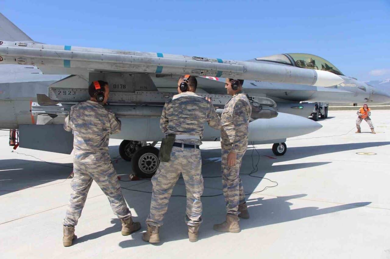 Türk Hava Kuvvetleri'nin Merzifon 5'inci Ana Jet Üs Komutanlığı'nda, F-16