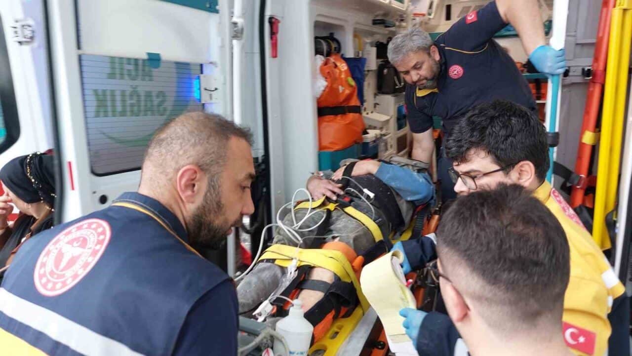 Samsun’un Tekkeköy ilçesindeki Yeşilyurt firmasının eski doğal gaz tesisinde meydana