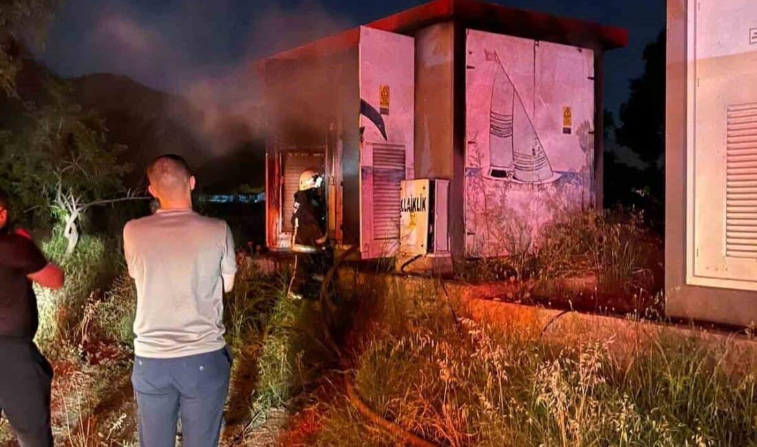 Antalya'nın Gazipaşa ilçesinde, Pazarcı Mahallesi'ndeki bir trafoda çıkan yangın, itfaiye