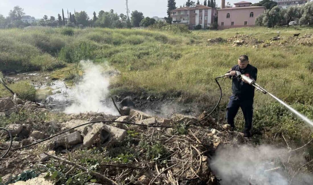 Gazipaşa'da otluk alanda çıkan yangın, itfaiye ekiplerinin hızlı müdahalesiyle söndürüldü.