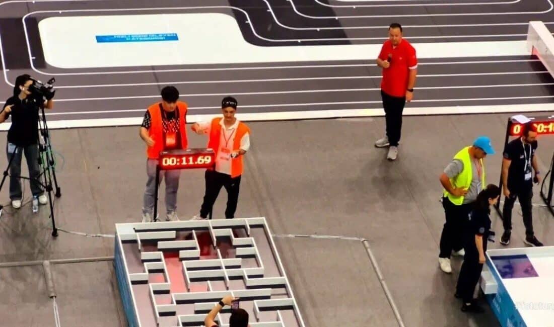Giresun'un Bulancak ilçesindeki Bulancak Mesleki ve Teknik Anadolu Lisesi Robot