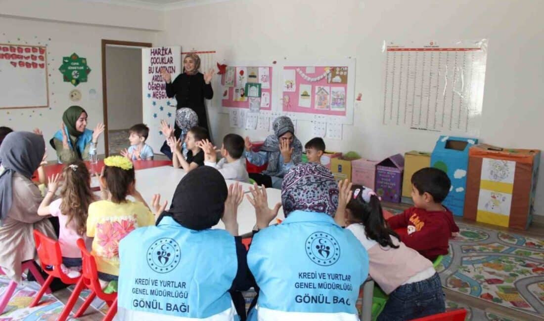 Erzincan Öğrenci Yurdu gönüllüleri, 'Hayata Renk Kat' projesiyle Kur'an Kursu'ndaki