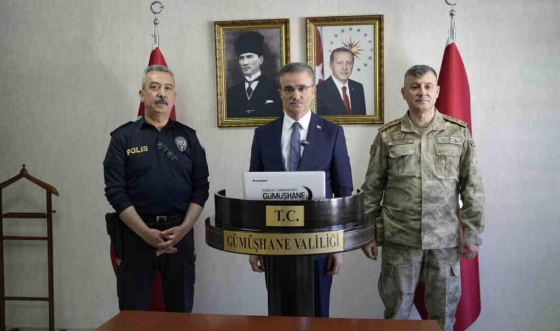 Gümüşhane'de Nisan ayı güvenlik verileri, Vali Aydın Baruş tarafından açıklandı.